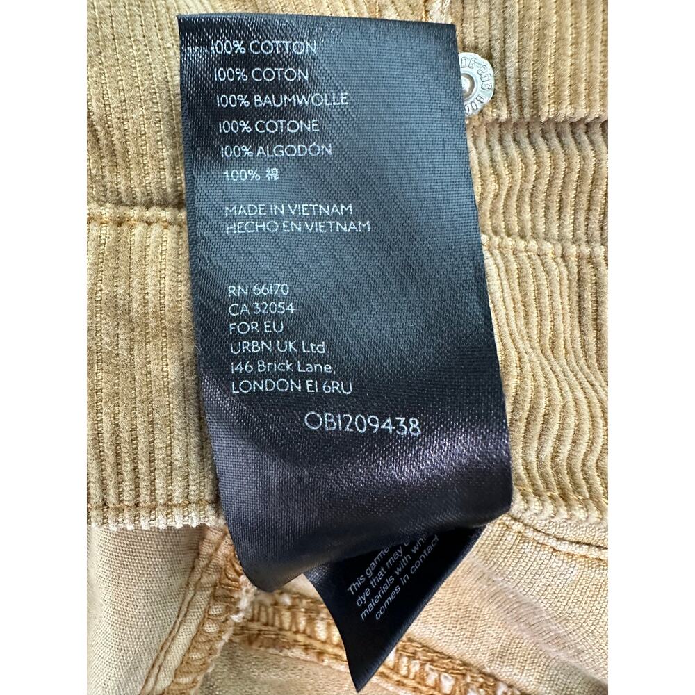 BDG Olive Green Corduroy Slim Straight Women’s Pants Size 27 - Picture 8 of 8